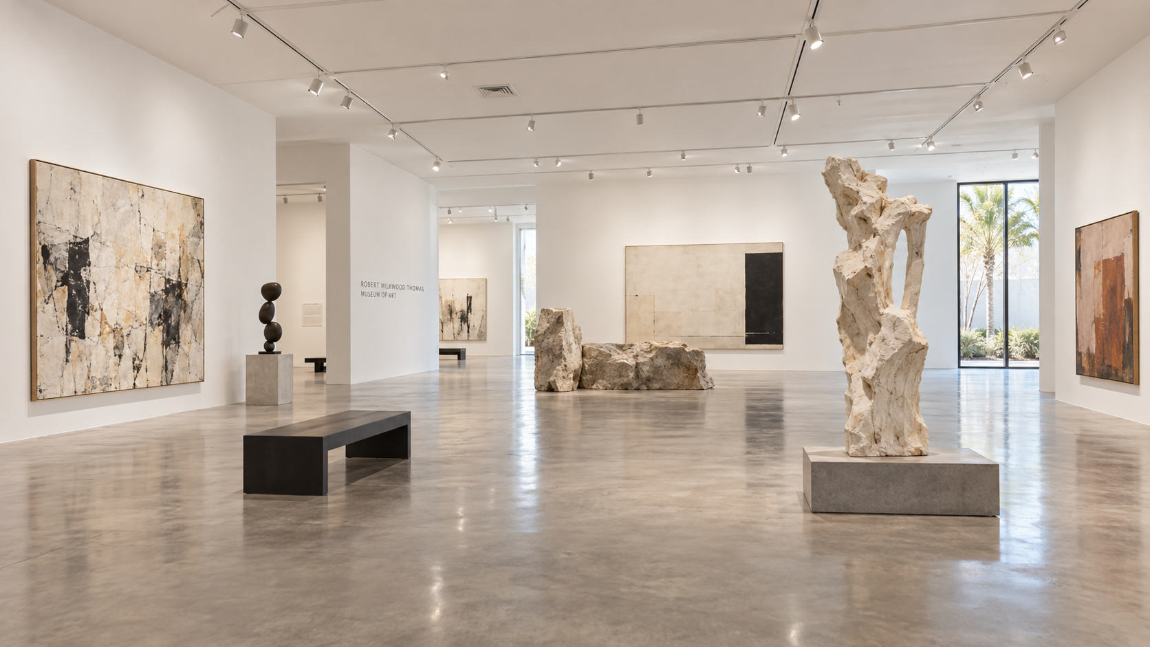 RMTMA gallery interior with sculpture